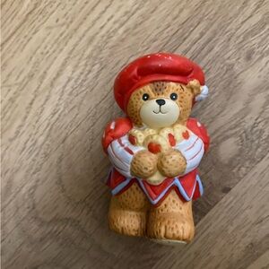 Lucy & Me Valentine heart bear figurine